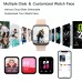 Smart Watch, 1.69'' Smartwatch for Android Phones and iOS Phones Compatible with iPhone Samsung, IP68 Waterproof Fitness Tracker with Heart Rate and Sleep Monitor Smart Watches for Men Women
